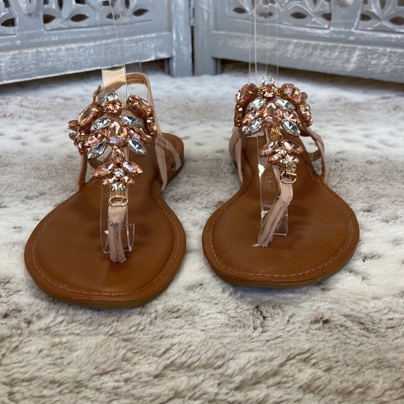 Billito gladiator sandals size 6 rhinestones bling Barbie beach island girl - Picture 3 of 10